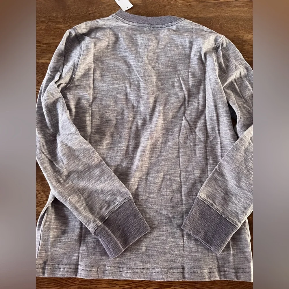 GAP Kids Long Sleeve Henley Shirt size Large NWT
